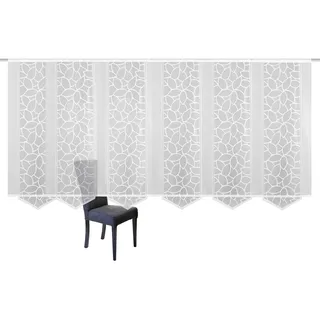 HOME WOHNIDEEN »JENNA« Klettband 6 Stk. tlg. Schiebevorhang Jacquard Set, inkl. Befestigungszubehör,