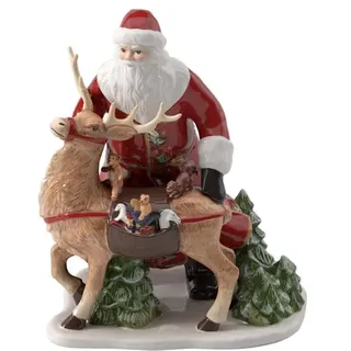 Villeroy & Boch Santa mit Hirsch 30 x 24 x 35 cm bunt