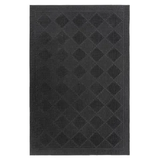 Fußmatte KAYOOM "Elegant Entry 125", schwarz, B:45cm H:6mm L:75cm, Gummi, Teppiche, Fußmatte, Türmatte, Gummi, Eingang