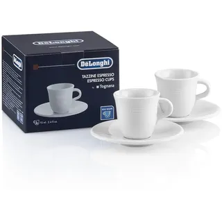 De'Longhi Espressotasse 0,07 l Weiß 2 St.