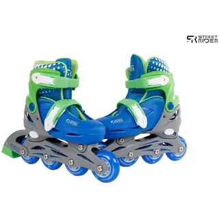 Kids Globe 720512 Street Rider Inlineskates verstellbar von Größe 31-34, abec7 Alurahmen