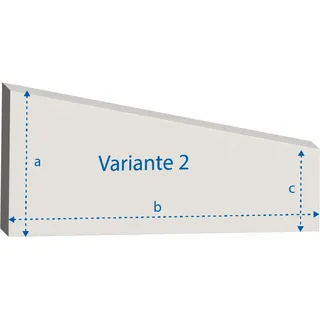 Matratzen nach Maß mit einer schrägen Seite - Variante 2/Mittelfest