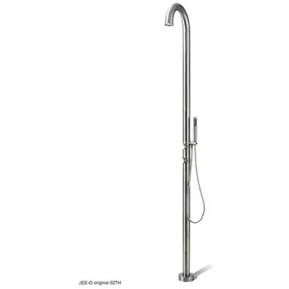 JEE-O Fatline 02TH Gartendusche poliert mit Handbrause und Thermostat