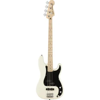 Squier by Fender Affinity Precision PJ Bassgitarre, Olympic White | E-Bass für Anfänger, P-Bass-Hals- und J-Bass-Steg-Tonabnehmer, vielseitige Klangfarben, 4-saitig