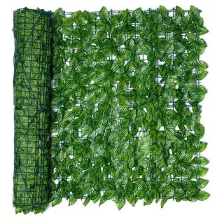 BSTCAR Künstliche Efeu, grüne Kunststoff-Hecke, Rankgitter, Zaunpaneele, wasserdicht und winddicht, Privatsphäre, Gartenzaun, Mauer, Zaun Dekoration für Hochzeit, Garten, Hof, 0,5 m x 1 m