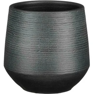 Mica Decorations Übertopf Evora Ø 16 cm x 15 cm Schwarz