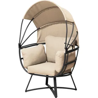 Garden Pleasure Relaxsessel DELOS 75 x 97 x 149 cm beige