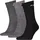 Sportsocken Crew 3er Pack Grau 39-42