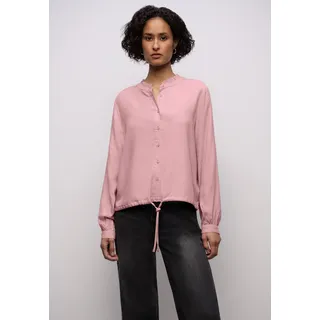 STREET ONE Damen, 3412402 Melange Bluse mit Rüschen, powder pink mel. | Gr.: 40