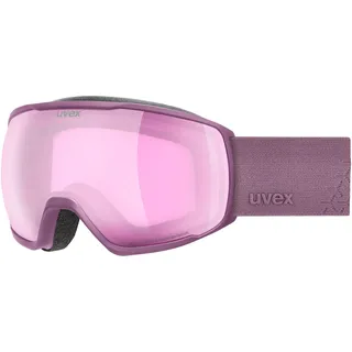 Uvex victorious FM - stylische, verspiegelte Skibrille mit Anti-Fog-Beschichtung für Damen und Herren - plum/purple-clear - one size