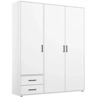 Rauch Drehtürenschrank Voyager 140 x 194 x 53 cm Weiß/Blau