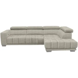 Xora Ecksofa , Beige , Textil , Uni , Ottomane rechts, L-Form , 301x207 cm , Typenauswahl, Fußauswahl, Stoffauswahl, seitenverkehrt erhältlich, Hocker erhältlich , Wohnzimmer, Sofas & Couches, Wohnlandschaften, Ecksofas