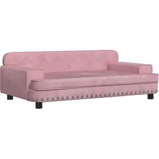 Kindersofa Rosa 90x53x30 cm Samt - Rosa