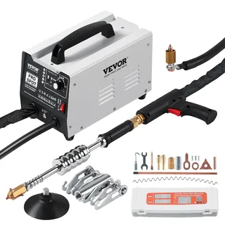 Vevor Ausbeulspotter, 1,8 kW Punktschweißgerät, Dent Puller mit automatischem/manuellem Schweißen & 7 vielseitigen Modi, Autokarosserie-Punktschweißgerät, für die Dellenreparatur von Autos & LKWs