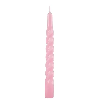 Cereria Di Giorgio Lackierte Kerzen gedreht 21 cm 6 St. Dusty Pink