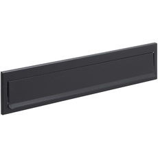 ARREGUI C614 Maxi-Briefkästen aus Stahl für Außentüren oder Tore, Außenbriefkasten, Öffnung 32,5 x 3 cm, wetterfest, Maße 34,2 x 7,3 cm, schwarz strukturiert