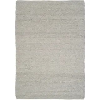 Linea Natura Handwebteppich , Silberfarben , Textil , meliert , quadratisch , 200x200 cm , für Fußbodenheizung geeignet , Teppiche und Böden, Teppiche, Schafwollteppiche