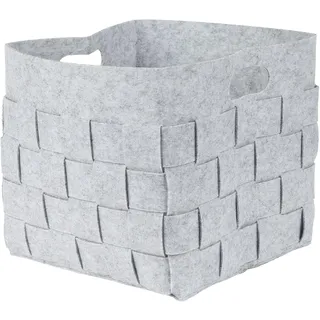 axentia Filzkorb, grau, ca. 30 x 30 x 30 cm