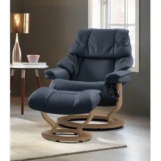 Stressless® Fußhocker »Reno« mit Classic Base, Gestell Eiche, blau