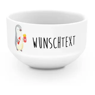 Mr. & Mrs. Panda Müslischale Pinguin Pommes - Personalisierte Geschenke, Valentinstag, Geschenk für Freundin, Suppenschüssel, Frauen, Müslischüssel, Jahrestag, Schüsseln, Partner, Hochzeitstag
