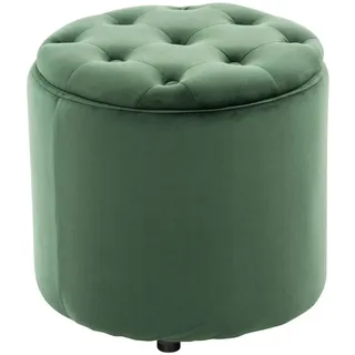 CLP Sitzhocker Pantin Samt grün