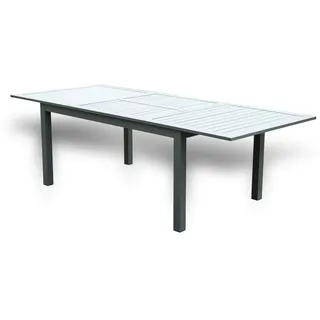 Home Deluxe Gartentisch Ausziehtisch 160 x 100 x 74 cm Anthrazit