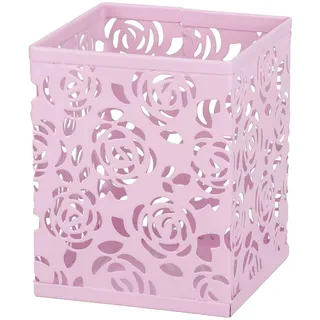 RICOO Stiftebox Stifthalter B003-P Stifteköcher Metall Stifte Aufbewahrung Halter 1 Stück Pen Holder Stifteaufbewahrung Schreibtisch Organizer Büro Desk Schreibtischorganizer Stiftebecher Pink