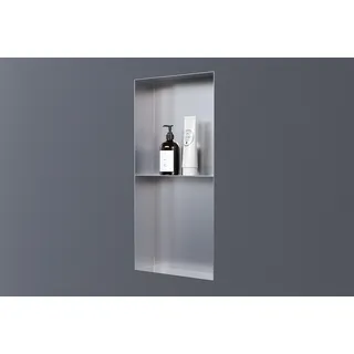 Bernstein Wandnische Bernstein NT306010X Edelstahl randlos 30x60x10cm mit Ablagefach Edelstahl gebürstet