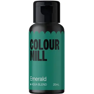 Colour Mill Aqua Blend Lebensmittelfarbe Wasserbasis, Emerald, 20 ml