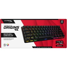 Bild von HyperX Alloy Origins 60 DE Kabelgebunden Gaming-Tastatur Deutsch, QWERTZ Schwarz Beleuchtet