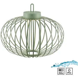 JUST LIGHT Pendelleuchte »AKUBA« LED-Modul 1 Stk. Warmweiß Akkuleuchte, grün