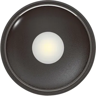 Heitronic LED Außendeckenleuchte Girona, schwarz, Aluminium, Modern, LED Deckenleuchten Ø 10.7 cm - 10.7 cm, - 3.6 cm