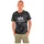 Alpha T-Shirt Baumwolle regular fit schwarz