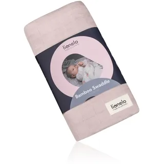 lionelo Bamboo Swaddle Musselin-Babywickel, Babydecke Aus 100% Natürlicher Bambusbaumwolle, Größe 120 x 120 cm, Mulltücher, Kinderdecke, Angenehmes und Weiches Material
