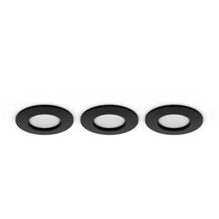 Philips HUE Led-Strahler , Schwarz , Metall , 3-teilig , 2.7 cm , Lampen & Leuchten, Innenbeleuchtung, Spots & Strahler, Deckenspots