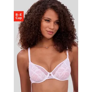 Bügel-BH VIVANCE "BH mit Bügel, Spitzen-BH, als Dessous-Set kombinierbar", Damen, Gr. 95, Cup C, weiß, Spitze, Obermaterial: 85% Polyamid, 15% Elasthan, BHs Bügel-BH, aus Jacquardspitze, sexy Dessous, große Größen