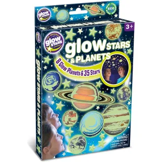 Leuchtende Sterne und Planeten - Bunt