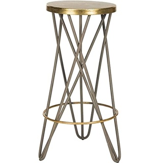 SAFAVIEH Modern Bar & Counter Stool, in Beige and Gold