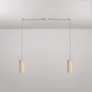 Creative Cables 2 Drops E27 Hängelampe - Brown - One Size