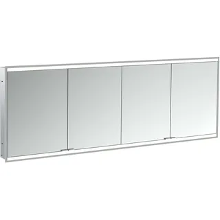 emco prime 2 Lichtspiegelschrank, 2000 mm, 4 Türen, Unterputzmodell, 949706267, Farbe: aluminium/spiegel
