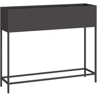 vidaXL Hochbeet Gartenpflanzer 100 x 26 x 82 cm Schwarz