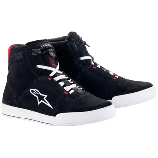 Alpinestars Chrome, Schuhe - Schwarz/Weiß/Neon-Rot / 10 US