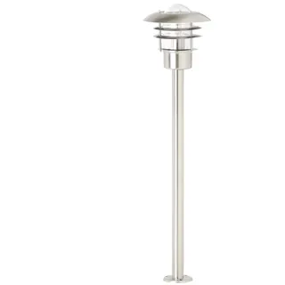 Brilliant Außenstandleuchte Edelstahl 90,0 cm E27 IP44 silberfarben
