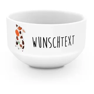 Mr. & Mrs. Panda Personalisierte Frühstücksschale Kuh - Geschenke, Schüssel personalisiert, Müslischüssel, Milchkuh, Kühe, Magie, Müslischale, Spruch, Suppenschüssel, Hof, Porzellanschüssel, Bauernhof