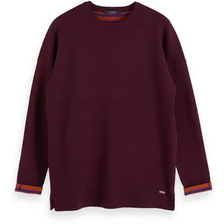 Scotch & Soda Herren Pullover Reversible Knitted Pull 153642-3291 XXL - Le Mauve - XXL