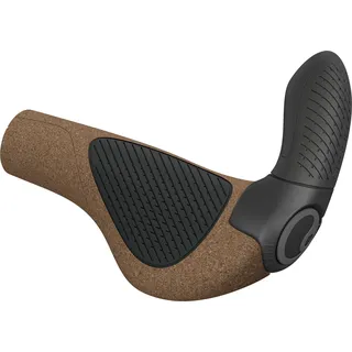 Ergon GP3 Evo Biokork Fahrradgriffe L braun/schwarz