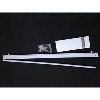 Elbersdrucke Paneelwagen für Flächenvorhangschienen und Gardinenstangen mit InnenlaufKlettband und vormontierte Rollen, Träger mit Gleitkopf und Beschwerungsprofil, 60 cm Breit 193386