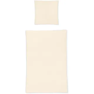 IRISETTE Bettwäsche "Easy-U 8726", beige (natur), B/L: 135cm x 200cm, 1 Stk., 1 Stk., Seersucker, B/L: 80cm x 80cm, 2 Stk., Seersucker, Obermaterial: 100% Baumwolle, Bettwäsche, Bettwäsche