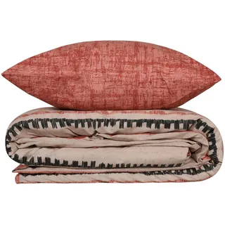 l'essentiel linge de maison Felix Fliese Rot 240 x 220 cm + 60 x 60 cm