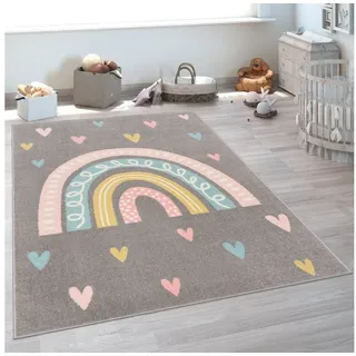 Paco Home Kinderteppich Teppich Kinderzimmer Mädchen Jungs Verschiedene Motive Und Größen, Grösse:120x160 cm, Farbe:Grau 3